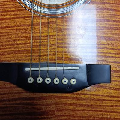 MONTANA EM105C-CS TIGER RED BURST ACOUSTIC ELECTRIC GUITAR PLUS CASE