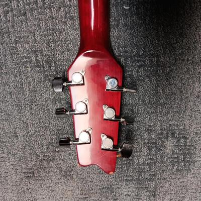 MONTANA EM105C-CS TIGER RED BURST ACOUSTIC ELECTRIC GUITAR PLUS CASE