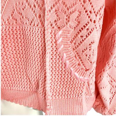269. NWT Free People Tomaso Peach Crochet Hoodie