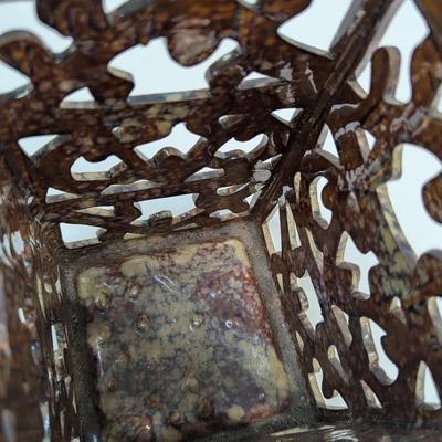 Ceramic Brown Candle Lanterns