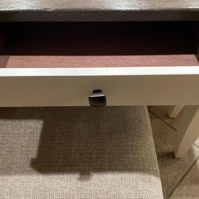 Hom furniture dining room table, 4 chairs and bench