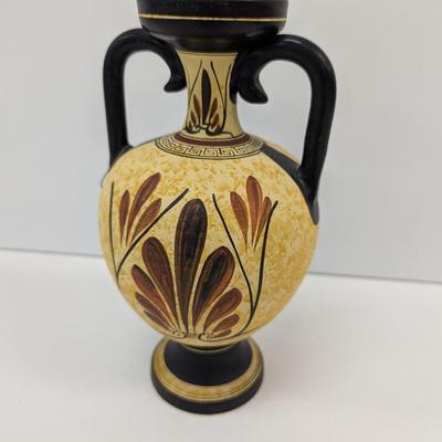 Nina Ceramics Hand Made In Greece No. 152 Double Handled Vase