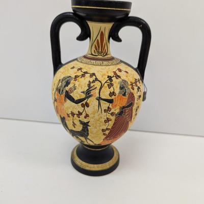 Nina Ceramics Hand Made In Greece No. 152 Double Handled Vase