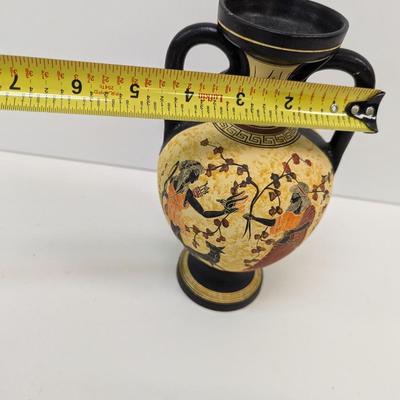 Nina Ceramics Hand Made In Greece No. 152 Double Handled Vase