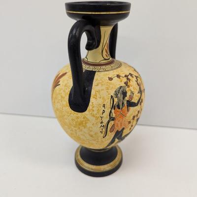 Nina Ceramics Hand Made In Greece No. 152 Double Handled Vase