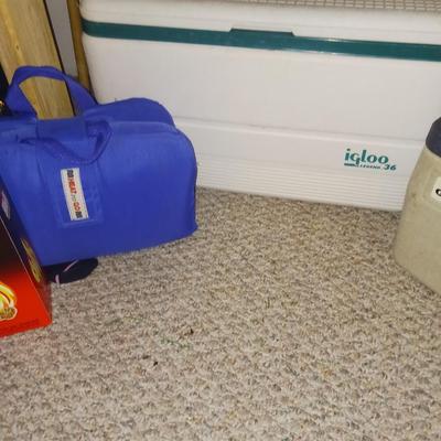 2 COOLERS, FAN AND MORE