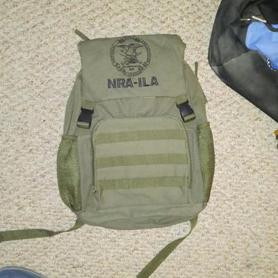 NRA BACKPACK AND DUFFLE BAG