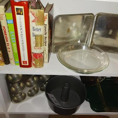 BAKEWARE AND COOK BOOKS