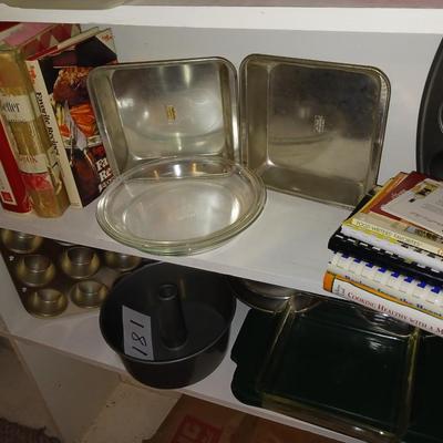 BAKEWARE AND COOK BOOKS