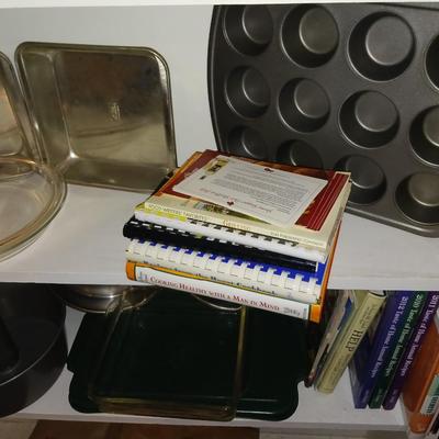 BAKEWARE AND COOK BOOKS