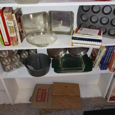 BAKEWARE AND COOK BOOKS