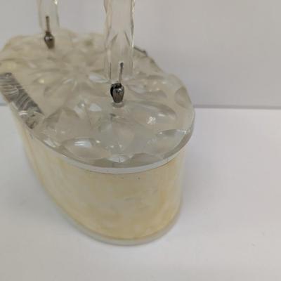 Vintage Collectable White Marbleized Lucite Purse