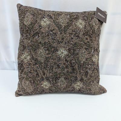 Minnie Peters Home Collection Beaded Throw Pillow