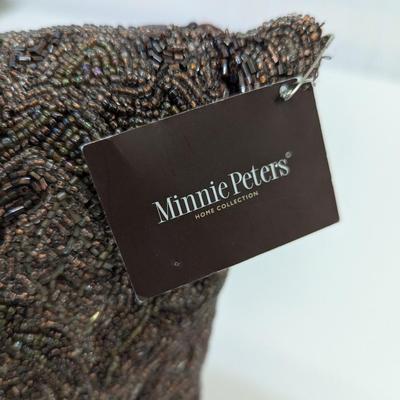 Minnie Peters Home Collection Beaded Throw Pillow
