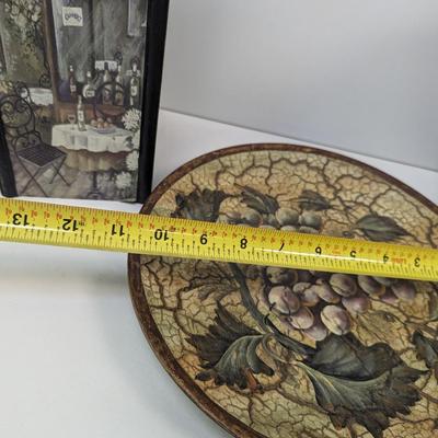 Decorative Home Decor Mosaic Glass Vase Wooden Case Wine Box & Decorative Plate