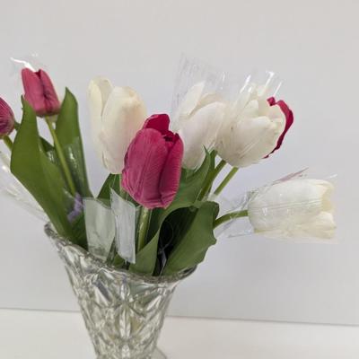 Decorative Tulips With Vase