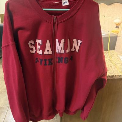 Seaman Vikings zip up sweatshirt