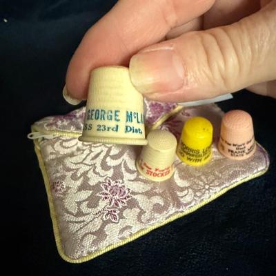 Plastic thimbles with advertising