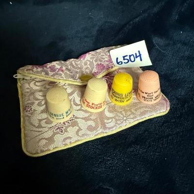 Plastic thimbles with advertising