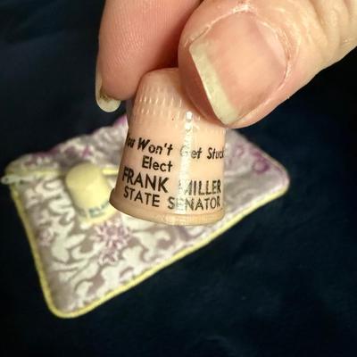 Plastic thimbles with advertising