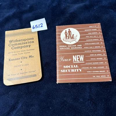Witherspoon Commission Company note pad