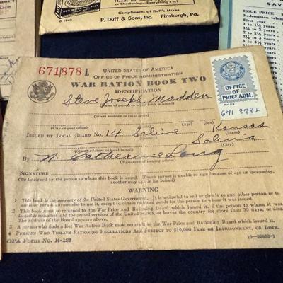 War ration coupons