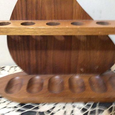 Wood Sailboat Pipe Holder