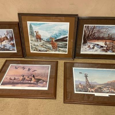 5 wildlife prints