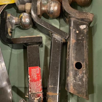 Bucket of hitches and shovel