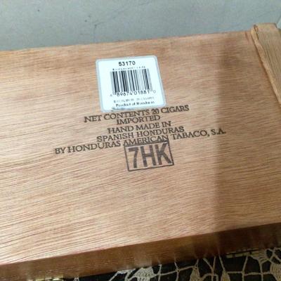 Three Wood Cigar Boxes