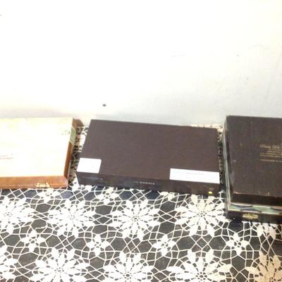 Three Wood Cigar Boxes
