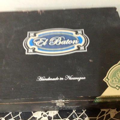 Three Wood Cigar Boxes