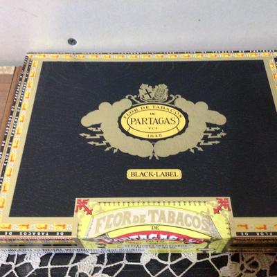 Three Wood Cigar Boxes