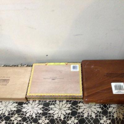 Three Wood Cigar Boxes