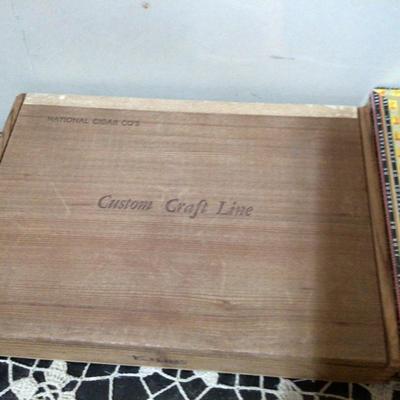 Three Wood Cigar Boxes