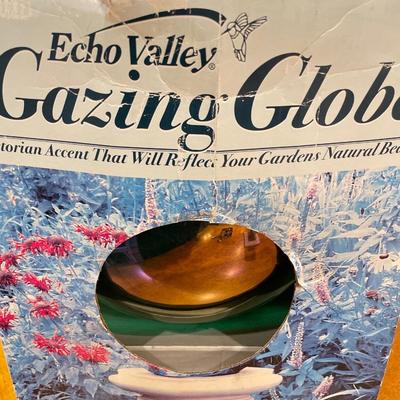 Large Green gazing globe