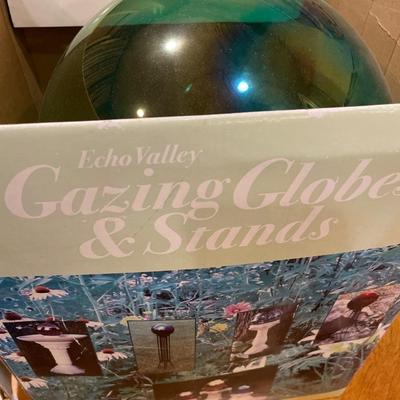 Large Green gazing globe