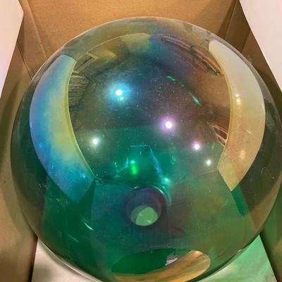 Large Green gazing globe