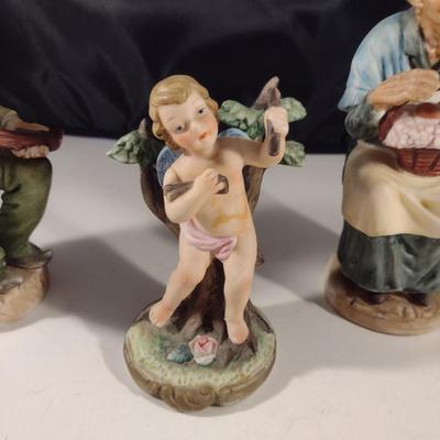Collection of Hand Painted Ceramic Figurines- Napcoware and Capodimonte