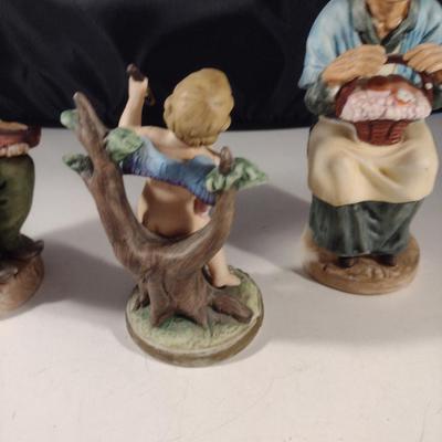 Collection of Hand Painted Ceramic Figurines- Napcoware and Capodimonte