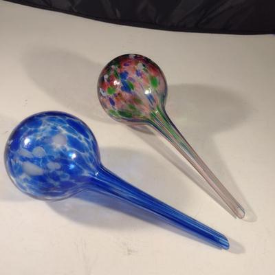 Pair of Glass Plant Watering Bulbs