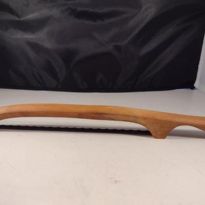 Wooden Serrated Bread Knife- Approx 16" Long