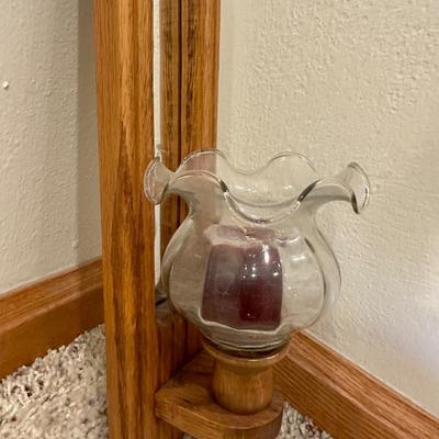 WALL MIRROR AND A PAIR OF CANDLE SCONCES