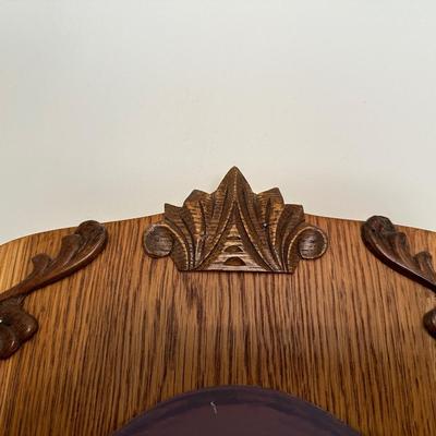 WOODEN WALL SHELF WITH A TASTING ROOM SIGN