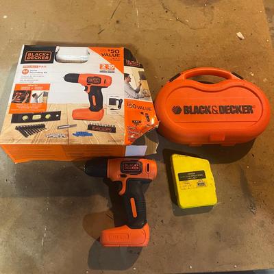 Two Black & Decker Drills & Drill Bits (B1-MG)