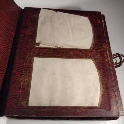 Antique Picture Album with Metal Closure