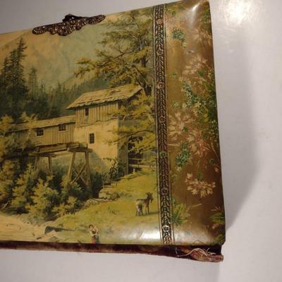 Antique Picture Album with Metal Closure