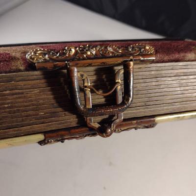 Antique Picture Album with Metal Closure