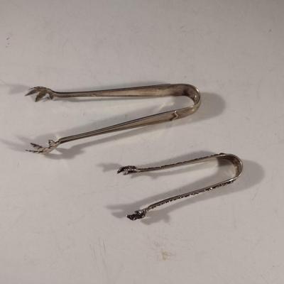 Pair of Sterling Silver Sugar Cube/Ice Tongs- Approx Weight 51 Grams