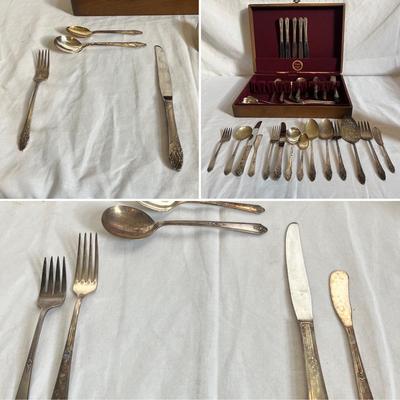 Oneida Community 'Sweet Briar' & 'Evening Star' Flatware Sets (K-RG)